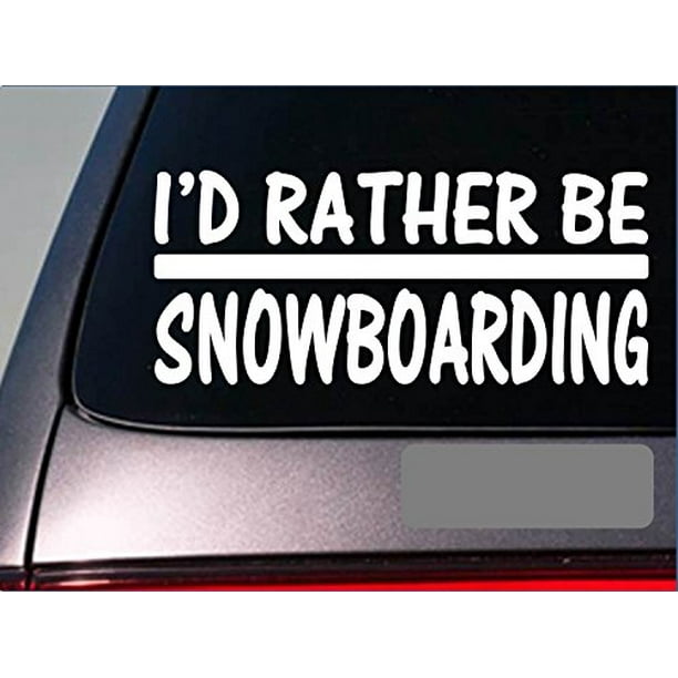 Skier Snowboard Vinyl Stickers Decals Laptop Macbook Moto Car Auto Tablet Wall